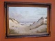 Large beautiful beach painting from years around 1880 painted by Edmund Fischer 
synonym Chr. Møllgaard 5000 m2 showroom