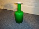 Floor Vase with two stained glass green outside and white inside from Holmegaard in perfect condition 5000 m2 showroom