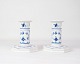 Set Of 2 Tall Candlesticks - No. 1/303 - Porcelain - Fluted Blue Fluted - Royal 
Copenhagen
Great condition
