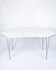 Spisebord - Super Ellipse - Hvid laminat - Piet Hein - Arne Jacobsen - Fritz Hansen - 2005