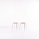 Dot taburet / Skammel – Arne Jacobsen – Valnøddefiner & krom
Flot stand
