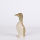 Keramisk Pingvin Figur af Knud Basse i Glaseret Stentøj, Dansk Design 1960erne