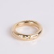 Ole Lynggaard Love ring i 18 karat guld med diamanthjerte og 6 diamanter langs ringskinnen